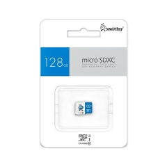 MicroSD 128GB Smart Buy Class 10 UHS-I синие без адаптера