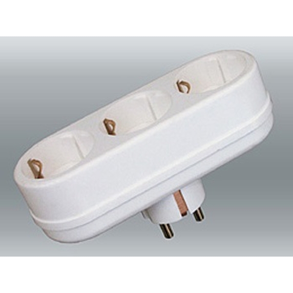 Тройник TOKER 3L белый индивидуальная упаковка (40)