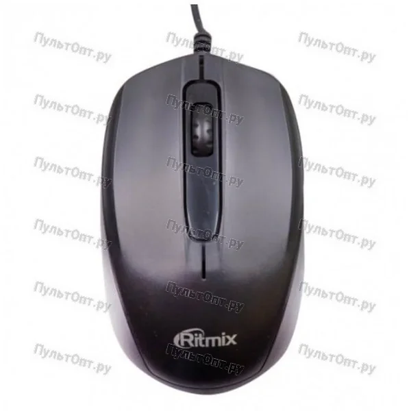 Мышь Ritmix ROM-200, черная, USB  BL