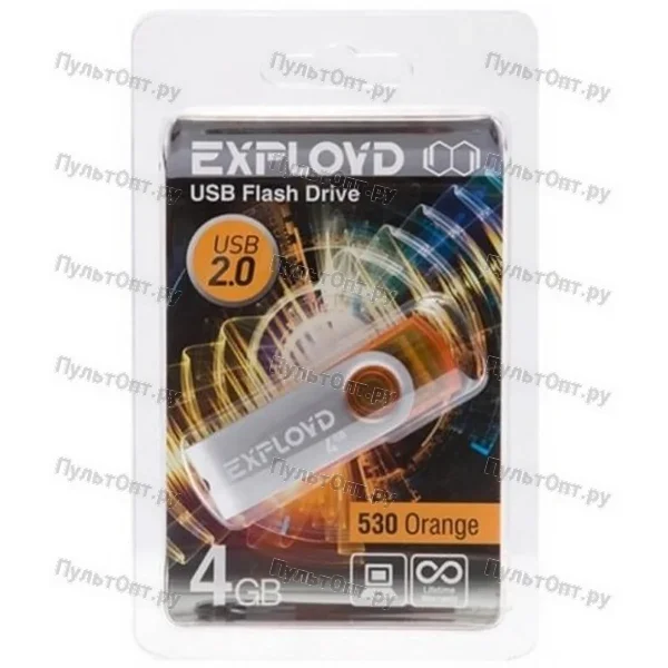 USB 4GB Exployd 530 оранжевый