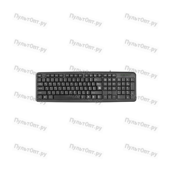 Клавиатура проводная Defender HB-420 #1 классическая USB 1.5м черный (1/20)