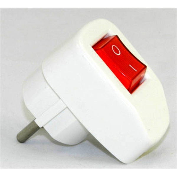 Штепсельная вилка с выключателем FAR F131 16А (з)