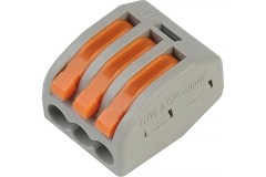 Строительно-монтажная клемма с рычажками, 3 отверстия (цена за 1 шт.) (50/2000)