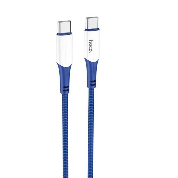 Кабель Hoco X70 Type-C (m)-Type-C (m) 1.0м 3.0A 60W нейлон синий (1/31/310)
