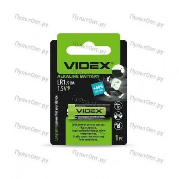 Эл. пит. LR1 alkaline BL1 Videx 1.5V (12/360)