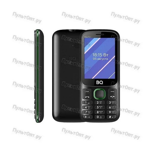 Мобильный телефон BQ 2820 Step XL+ Black+Green