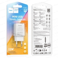 Сетевое З/У Hoco C134A 1USB 2.4A белый (1/36/216)
