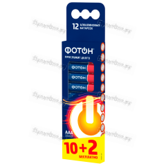 Батарейка Фотон LR03 AAA BL12 Alkaline 1.5V (12/60/720)