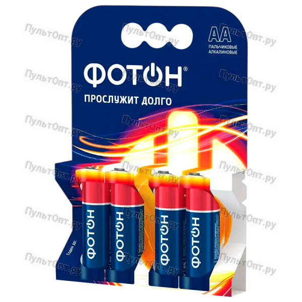 Батарейка Фотон LR6 AA BL4 Alkaline 1.5V (4/40/480)