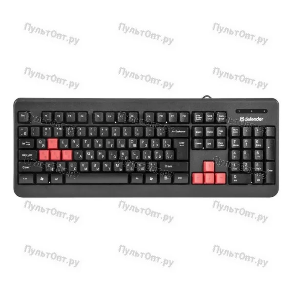 Клавиатура Defender Warhead GK-1110, USB, игровая, ударостойкая