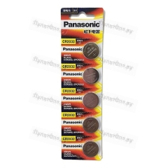 Эл. пит. Panasonic Power Cells CR2032 BL5 Lithium 3V CN (Китай) (5/100/500)