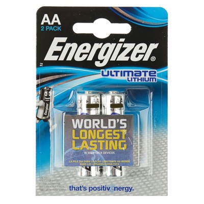 Батарейка Energizer Ultimate FR6 AA BL2 Lithium 1.5V (2/24)