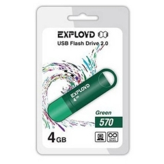 USB 4GB Exployd 570 зелёный