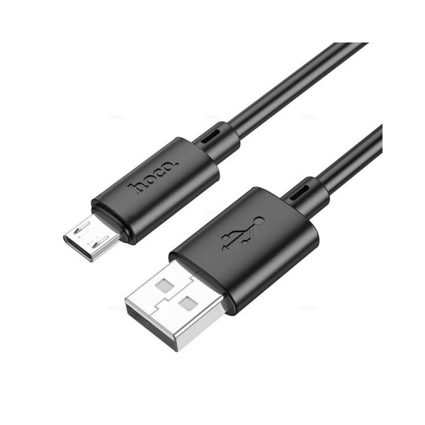 Кабель Hoco X88 USB (m)-microUSB (m) 1.0м 2.4A ПВХ черный (1/420)