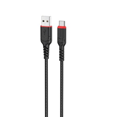 USB кабель Hoco X59 Victory charging data cable for Lightning (черный)