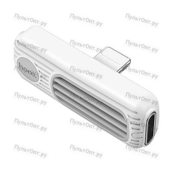 Переходник 8 pin - 2x 8 pin(f) Hoco LS29 Dual, пластик, цвет: белый(1/31/310)