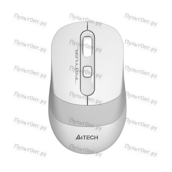 Мышь A4TECH Fstyler FG10 белый/серый оптическая (2000dpi) беспроводная USB (3but)
