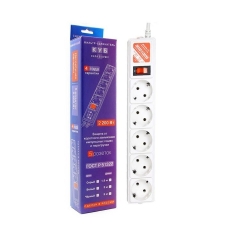 Сетевой фильтр 5м 5гн зем Power Cube белый