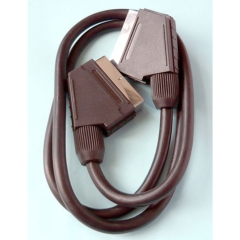 Аудио видео кабель SCART - SCART (21 pin, полный) 1 м (10)