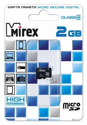 MicroSD 2GB Mirex Class 4 без адаптера