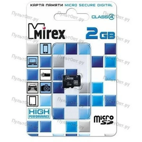 MicroSD 2GB Mirex Class 4 без адаптера