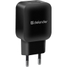 Адаптер сетевой Defender EPA-13, черный, 2xUSB, 5V/2.1А, пакет (1/200)