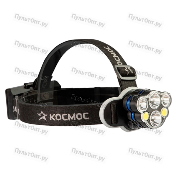 Фонарь налобный Космос KOC852Lit от аккумулятора (1/60)