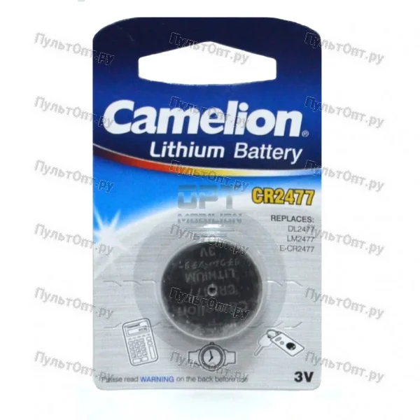 Эл. пит. CR2477 BL1 Camelion (1/10)