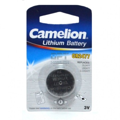 Батарейка Camelion CR2477 BL1 Lithium 3V (1/10/1800)