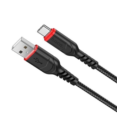 USB кабель Hoco X59 Victory charging data cable for Type-C (черный)