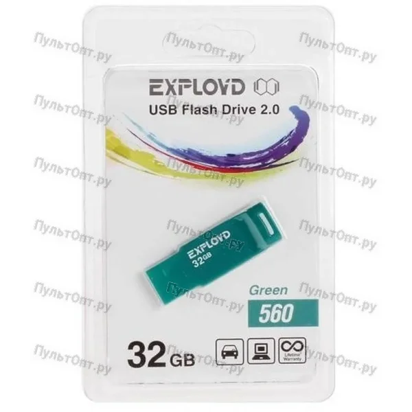 USB 32GB Exployd 560 зелёный