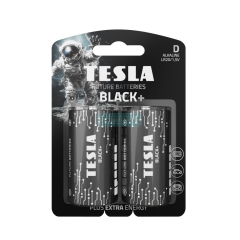 Элемент питания TESLA BATTERIES D BLACK+ LR20/BLISTER FOIL 2 PCS (2/24/144/4608)