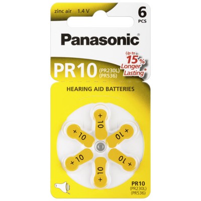 Элемент питания Panasonic ZA 230H BL6 (для слуховых аппаратов) (6/60)