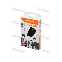 Сетевое З/У GoPower GP1U 1USB 2.4A 12W черный (1/120/480)