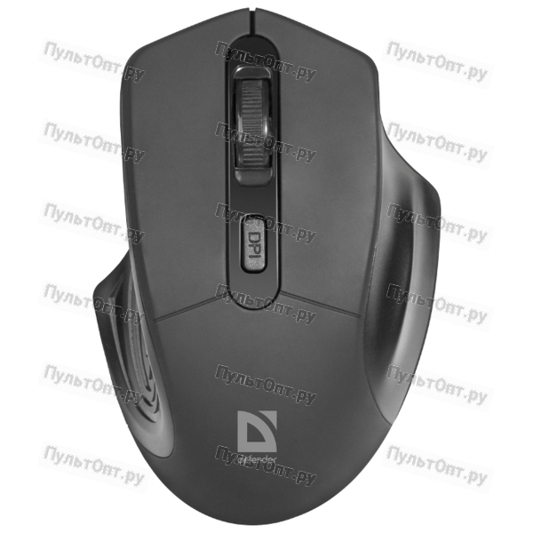 Мышь Defender Datum MB-345, черная, беспроводная, 4 кнопки, 800-1600 dpi, USB,