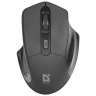 Мышь Defender Datum MB-345, черная, беспроводная, 4 кнопки, 800-1600 dpi, USB,