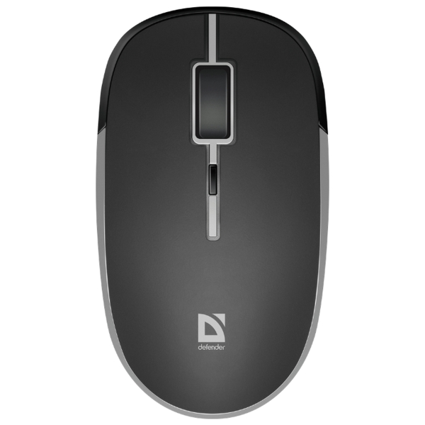Мышь Defender Hit MB-775, черная, беспроводная, Встроен. АКБ, 4 кнопки, 1600dpi, USB