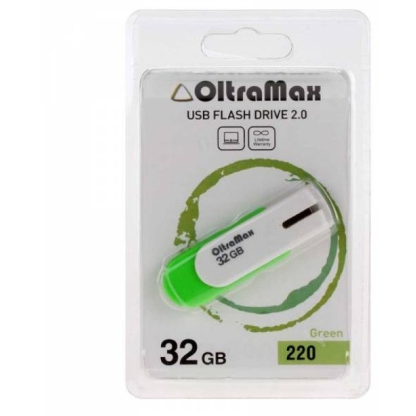 USB 32GB OltraMax 220 зелёный