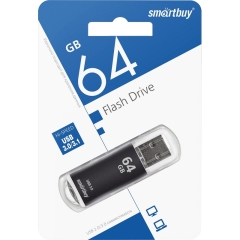 USB 3.0 64GB Smartbuy V-Cut чёрный