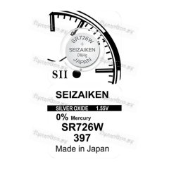 Батарейка SEIZAIKEN 397 (SR726SW) Silver Oxide 1.55V (1/10/100/1000)