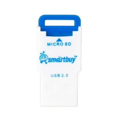 Картридер Smartbuy MicroSD, голубой (SBR-707-B)