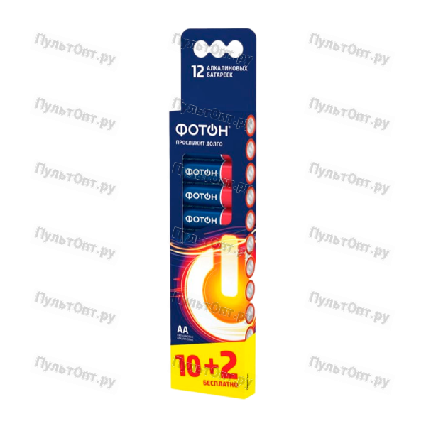 Батарейка Фотон LR6 AA BL12 Alkaline 1.5V (12/60/720)
