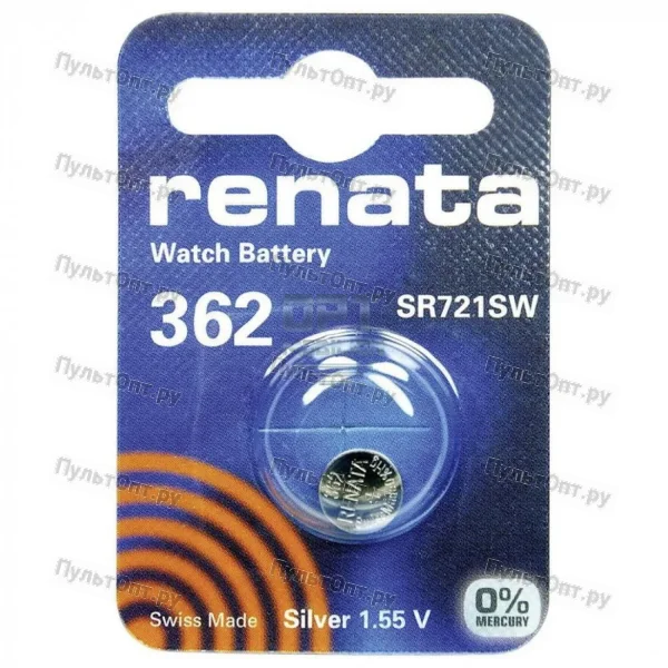 Эл. пит. 362 (SR58, SR721SW, SB-AK/DK) Renata (1)