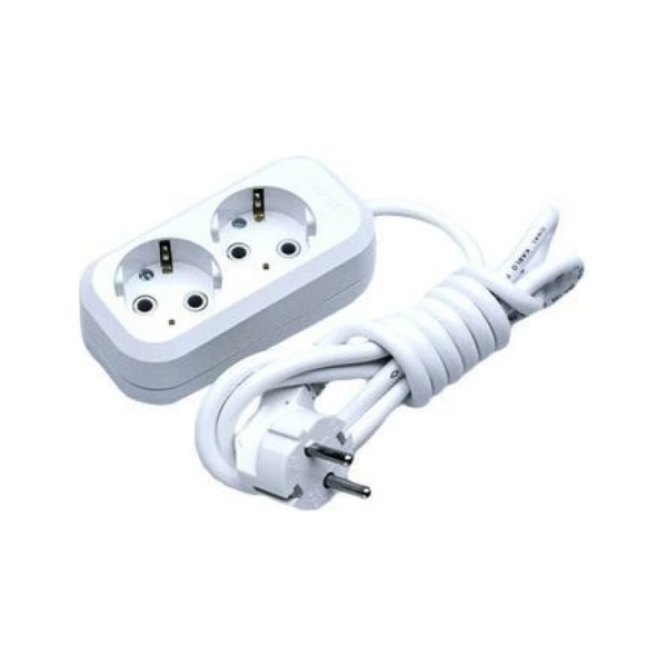 Удлинитель Makel 2р.С/З 3.0м 3x0.75мм IP20 белый MGP113 (1/12)