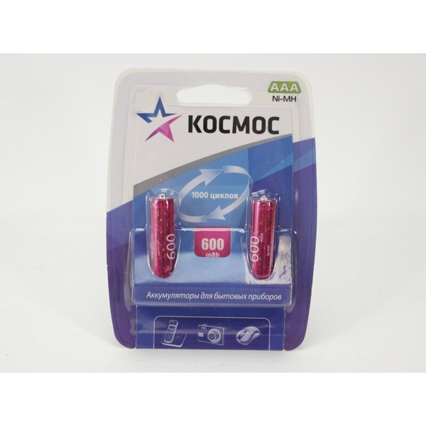 Аккумулятор AAA BL2 Космос 600 mAh (24)