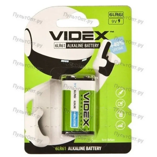 Эл. пит. крона alkaline BL1 Videx (12/96)