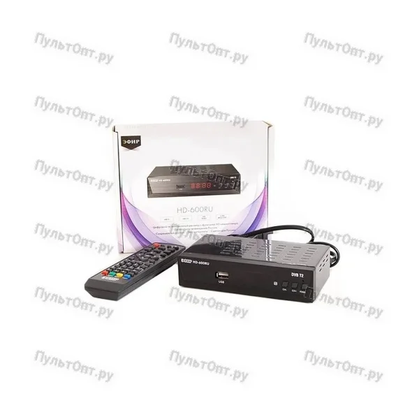 Цифровая приставка HD-600RU металл, дисплей Эфир (DVB-T2) (1/20)