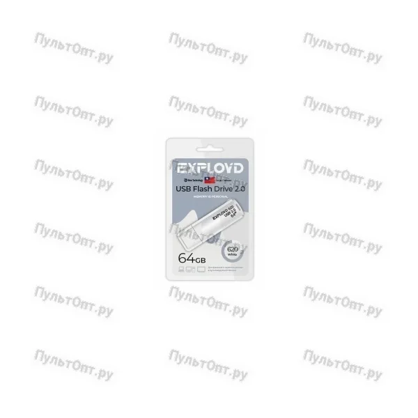 USB 64GB Exployd 620 белый