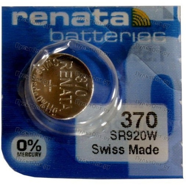 Эл. пит. 370 (SR69, SR920W, SB-BN) Renata (10)