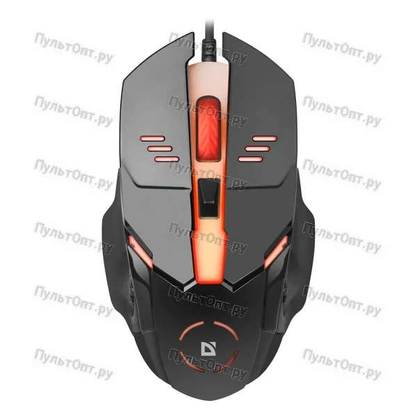 Мышь проводная Defender MB-490 Ultra Gloss классическая USB черный